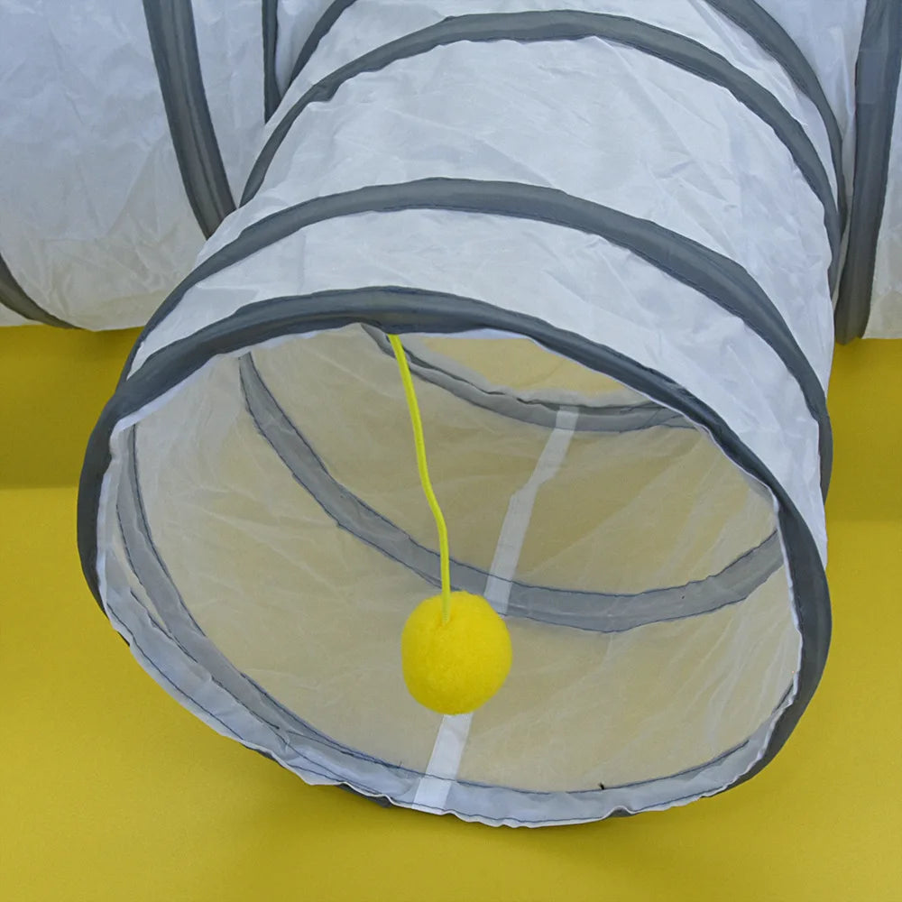 Fun Interactive Foldable Tunnel for Cats