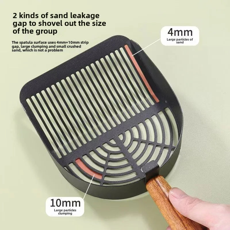 Pala Estándar de Acero Inoxidable para Arena de Gato