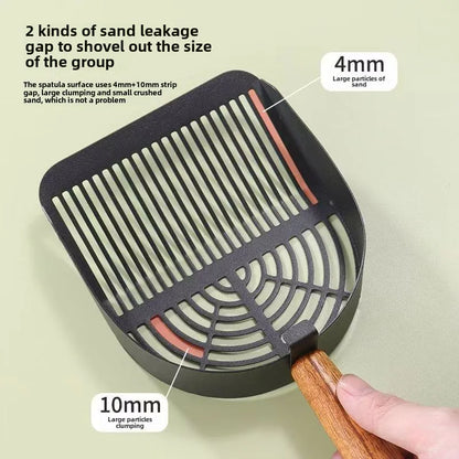 Pala Estándar de Acero Inoxidable para Arena de Gato