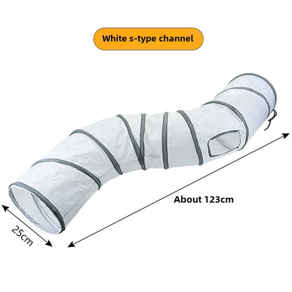 Fun Interactive Foldable Tunnel for Cats