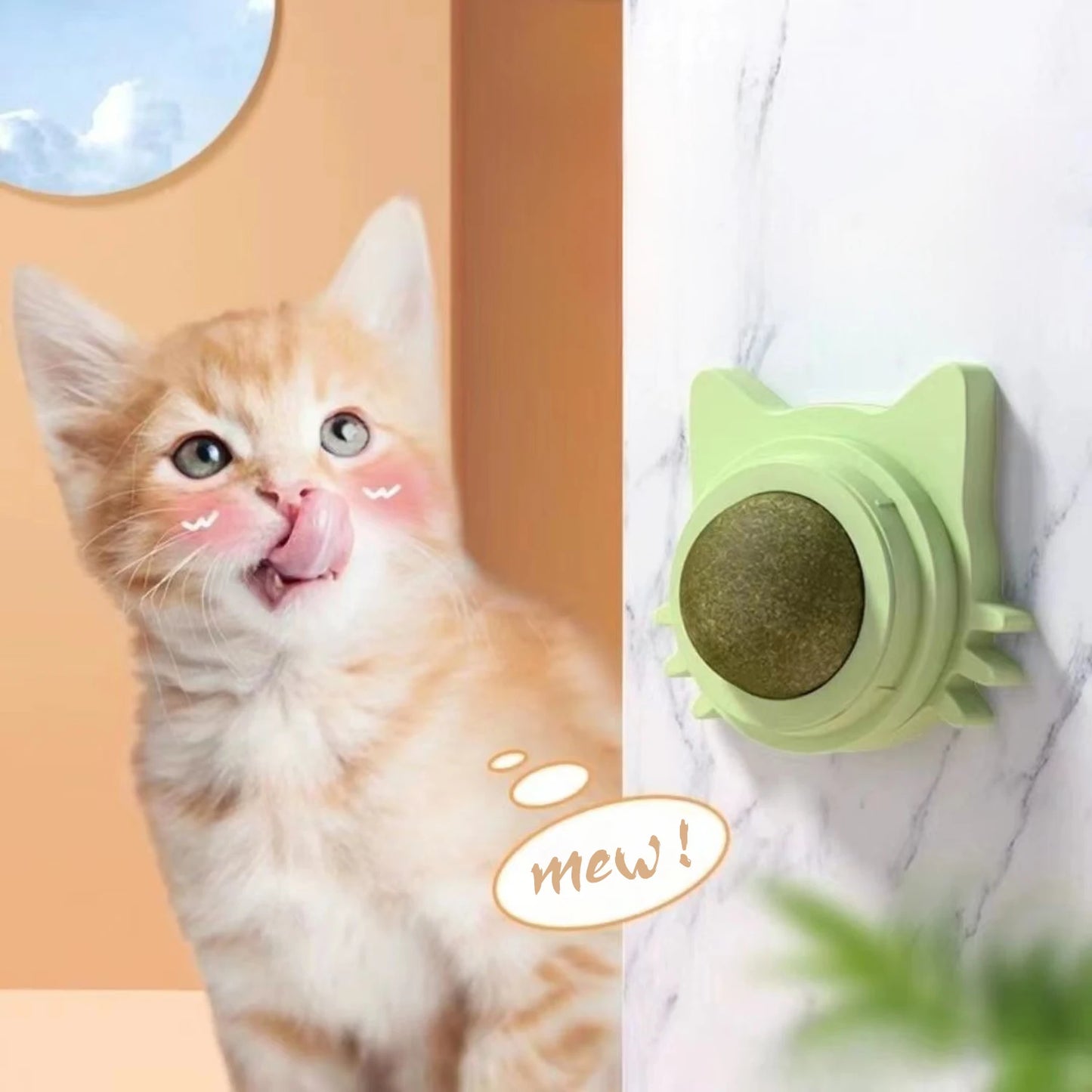 Bola interactiva de Catnip giratoria