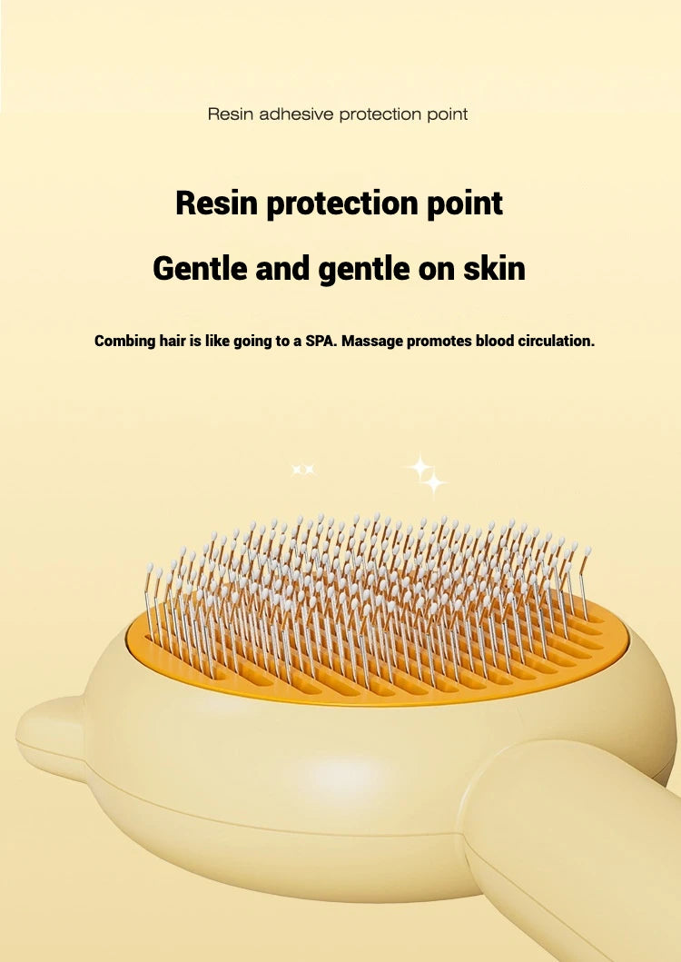 Cepillo de acero inoxidable para el cuidado del pelo